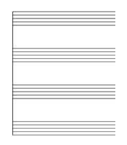 blank sheet for quartet with four