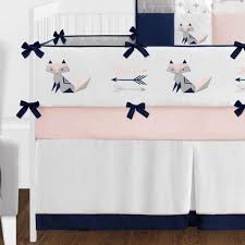 arrow baby girl crib bedding set