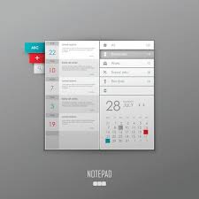 Vector Notepad Template Design Premium Clipart Clipartlogo Com