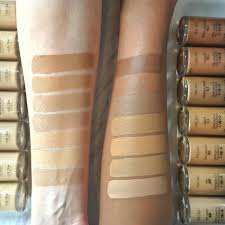 Swatches Of 14 Shades Of Milani Conceal Perfect 2 In 1
