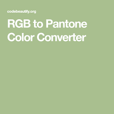 Cmyk To Pantone Color Converter And Rbg Hex Etc Too