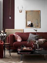 Burgundy Couch Living Room