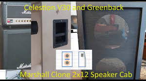 marshall clone 2x12 diy guitar speaker