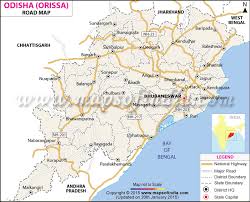 Odisha Road Map Orissa Road Network