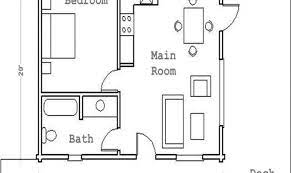 One Bedroom Guest House Floor Plan