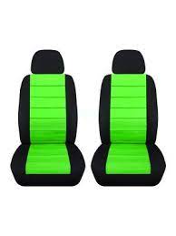2 Tone Car Seat Covers Black And Lime