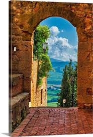 Roman Arch Tuscany Wall Art Canvas