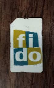 used fido hspa sim card restoring test