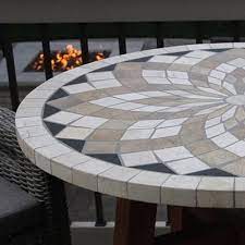 Outdoor Mosaic Stone Tables For Porches