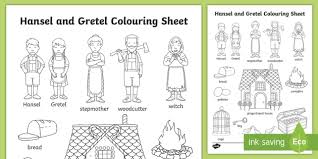Download or print hansel and gretel coloring pages. Hansel And Gretel Words Coloring Sheet Teacher Made