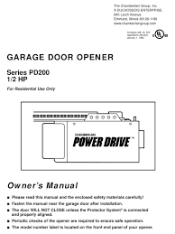 chamberlain power drive pd200 series