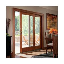 Wood Trim On Sliding Glass Door And