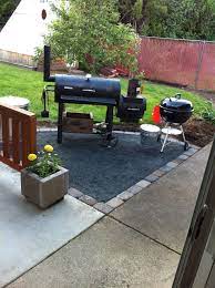 Bbq Area With Pavers And Gravel Super