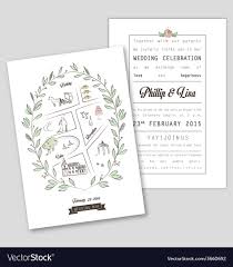 Wedding Invitation Template With Map