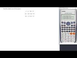 Equations Using Casio Fx 991es Plus
