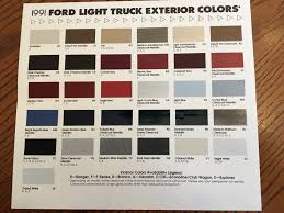 ford truck paint codes color sles