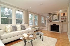 Grey Gray And White Living Room With