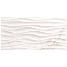 Curl Wave Gloss Textured Wall Tile