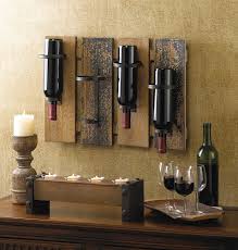 rustic wine rack wall mount wood wine