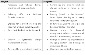 program manager vs project manager