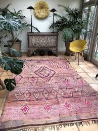 pink moroccan berber rug large