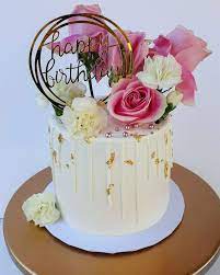 fresh flower birthday cake birthday