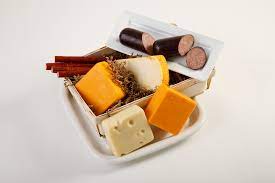 gourmet cheese and sausage gift basket