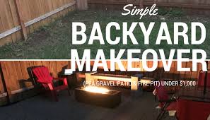 These materials can trap steam and eventually explode. Simple Diy Backyard Makeover Pea Gravel Patio Fire Pit Under 1 000