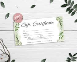 There are gift certificate templates geared towards retail stores, restaurants and cafés, to name a few. Diy Gift Certificate Template Printable Gift Card Gift Voucher Certificate Gc02 Toboart