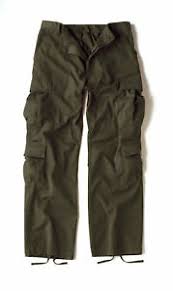 Details About Olive Drab Vintage Military Paratrooper Tactical Bdu Fatigue Pants Rothco 2786