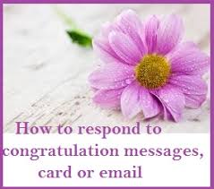 Reply To Congratulation Messages Card Or Email