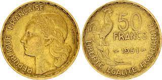 Coin France 50 Francs Woman head - 1951