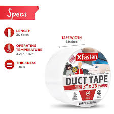xfasten super strong duct tape white