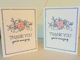easy cricut thank you cards say it
