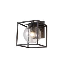outdoor wall light seeded glass globe
