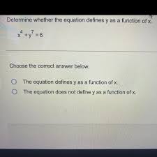 Equation Defines Y Is A Function