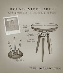 Build A Round Side Table Build Basic