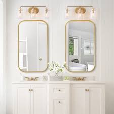 Modern Gold 3 Light Bathroom Vanity