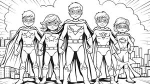 desenho de super heróis para crianças