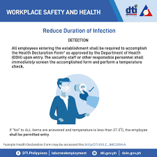 All persons entering malaysia shall furnish all the information required in this form. Dti And Dole Release Workplace Guidelines For Covid 19 Prevention