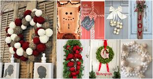 Because curb appeal is everything. 20 Diy Christmas Door Decorations To Make Your Home Blissfully Welcoming Diy Crafts