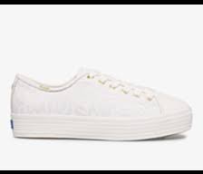 Our collection includes all lace slip on sneakers, sparkling metallic tennis shoes, and heavily embellished platform sneakers from designers like steve madden. Wedding Sneakers Kate Spade Bridal Shoes Keds