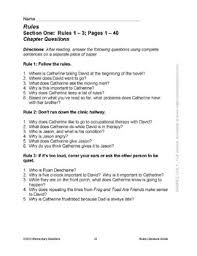 Rules by Cynthia Lord  Summary   Setting   Video   Lesson     The Logonauts   Rules    