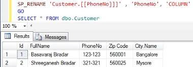 rename column name with square brackets