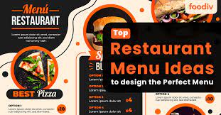 top restaurant menu ideas to design the