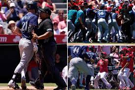 Angels, Mariners throw punches in wild ...