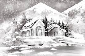 winter drawing images free