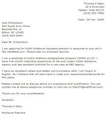 Cover Letter For Public Relations Position The Hakkinen