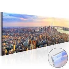 acryl print new york panorama glass