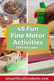 fine motor activities for kids with pdf
